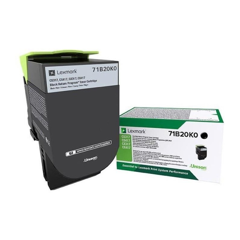 LEXMARK Black Ink Cartridge - Return Program - Compatible with CS / CX