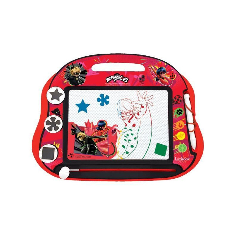 Magic Slate - LEXIBOOK - Miraculous - A5 Format - Red - For Children