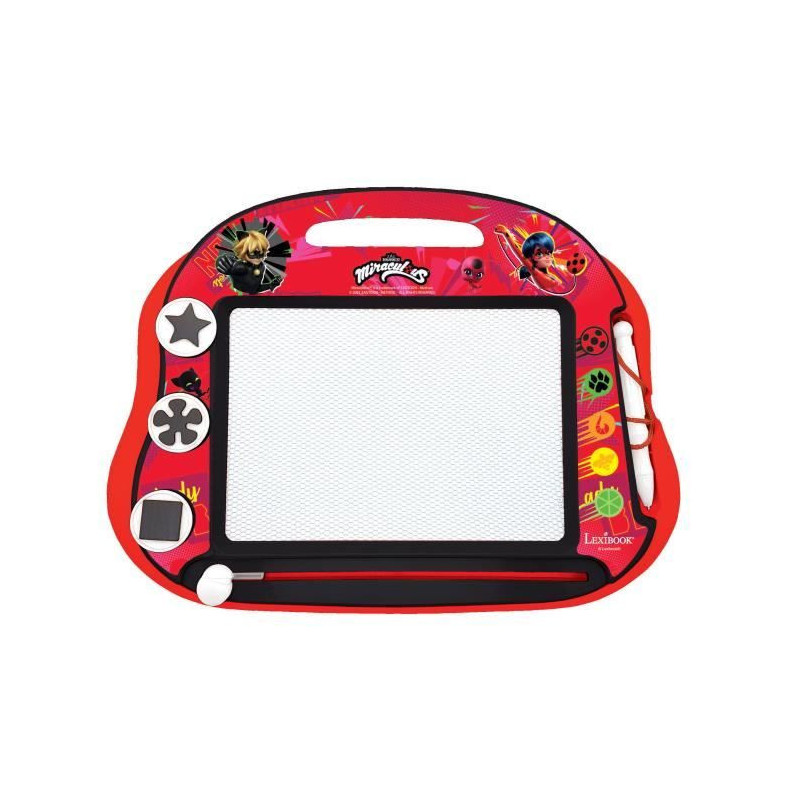 Magic Slate - LEXIBOOK - Miraculous - A5 Format - Red - For Children