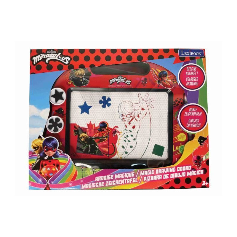 Magic Slate - LEXIBOOK - Miraculous - A5 Format - Red - For Children