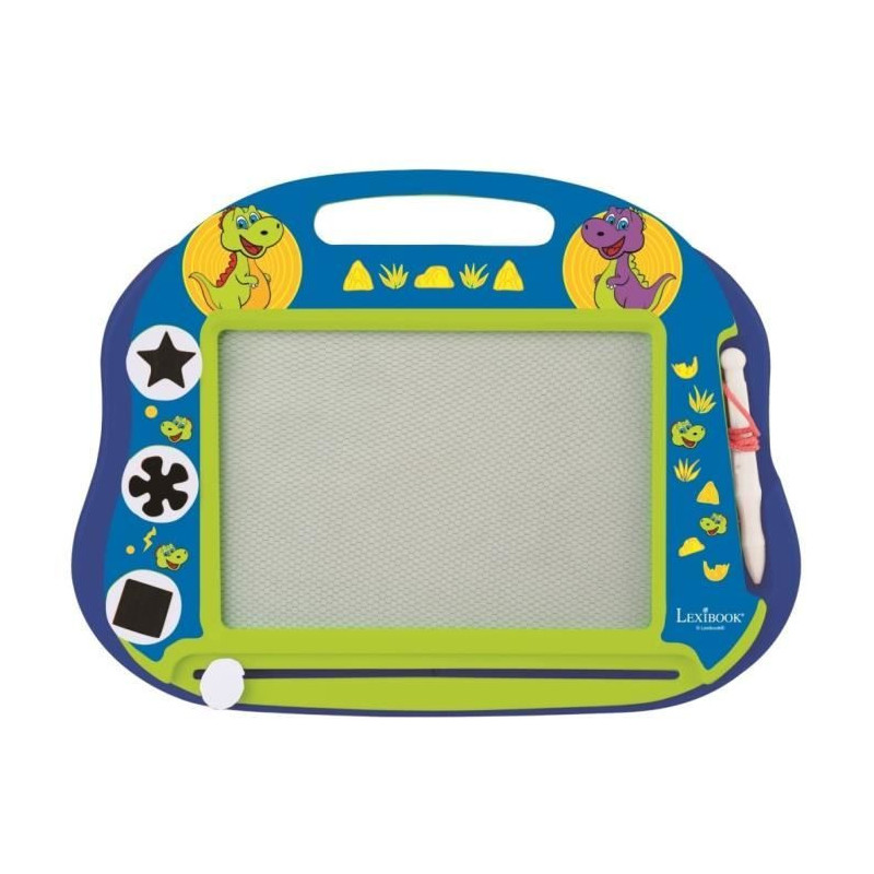 Magnetic Slate for Kids - LEXIBOOK - Dinosaur - Multicolored - Erasabl