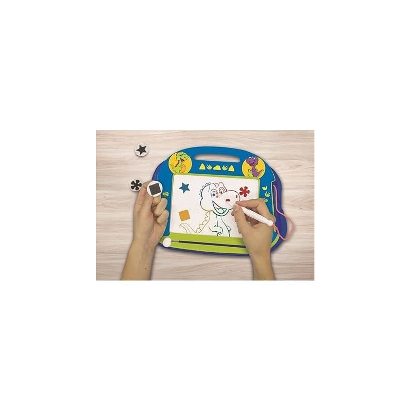 Magnetic Slate for Kids - LEXIBOOK - Dinosaur - Multicolored - Erasabl