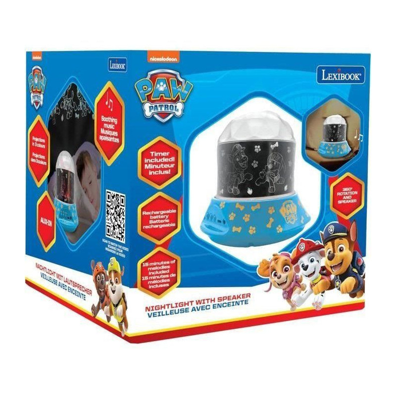 Paw Patrol night light with projections and sound effects