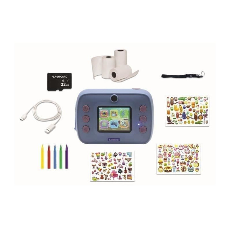 LEXIBOOK- Starcam photo + video Stitch instant camera - Two 1.3 MP sen