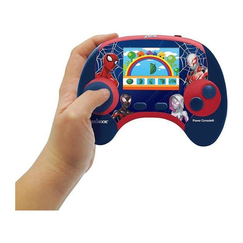 LEXIBOOK - French/English bilingual educational console - Spiderman, 2