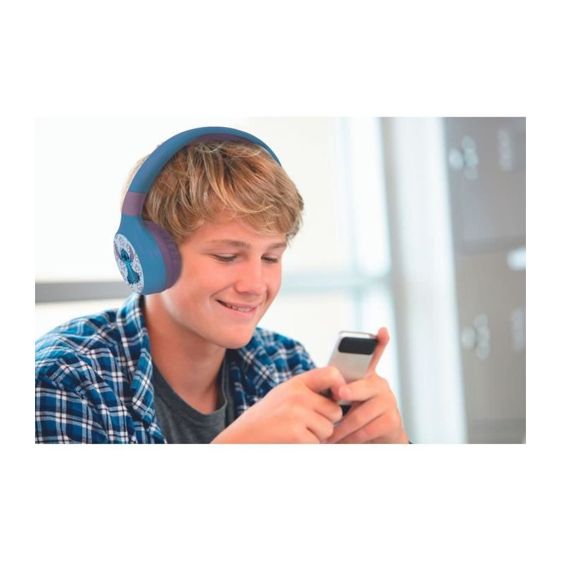LEXIBOOK - 2 in 1 Disney Stitch headphones - Wireless Bluetooth 5.0 or