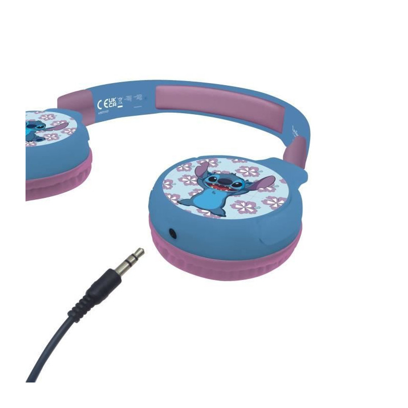 LEXIBOOK - 2 in 1 Disney Stitch headphones - Wireless Bluetooth 5.0 or
