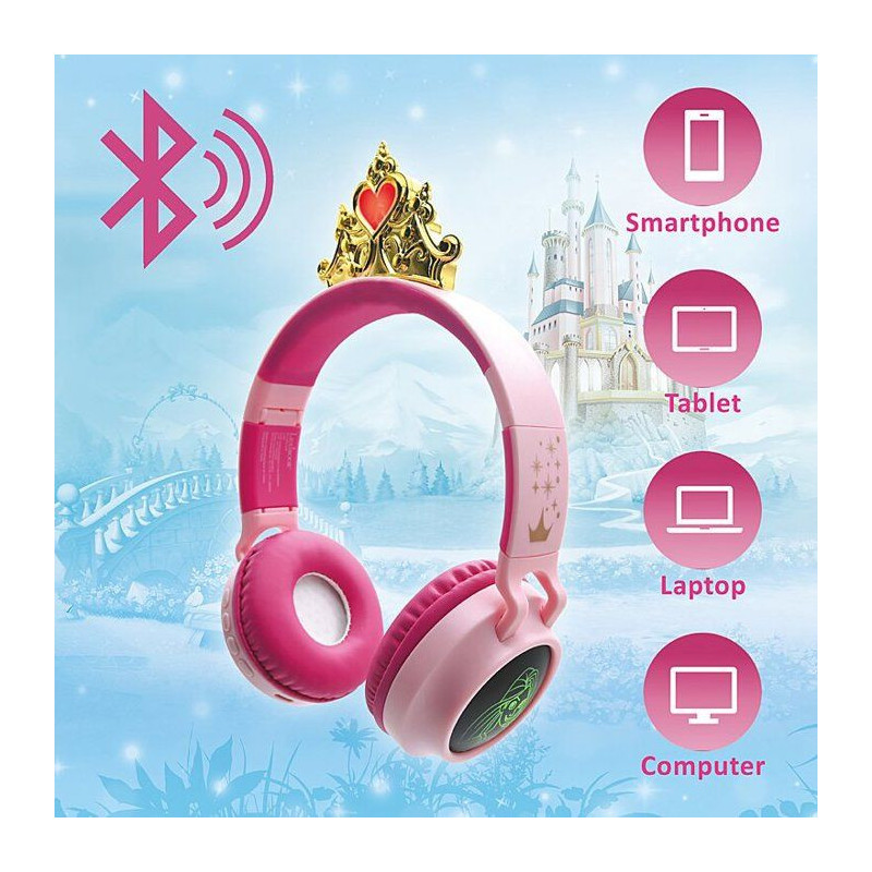 Disney Princesses Bluetooth Headphones with Light Effects