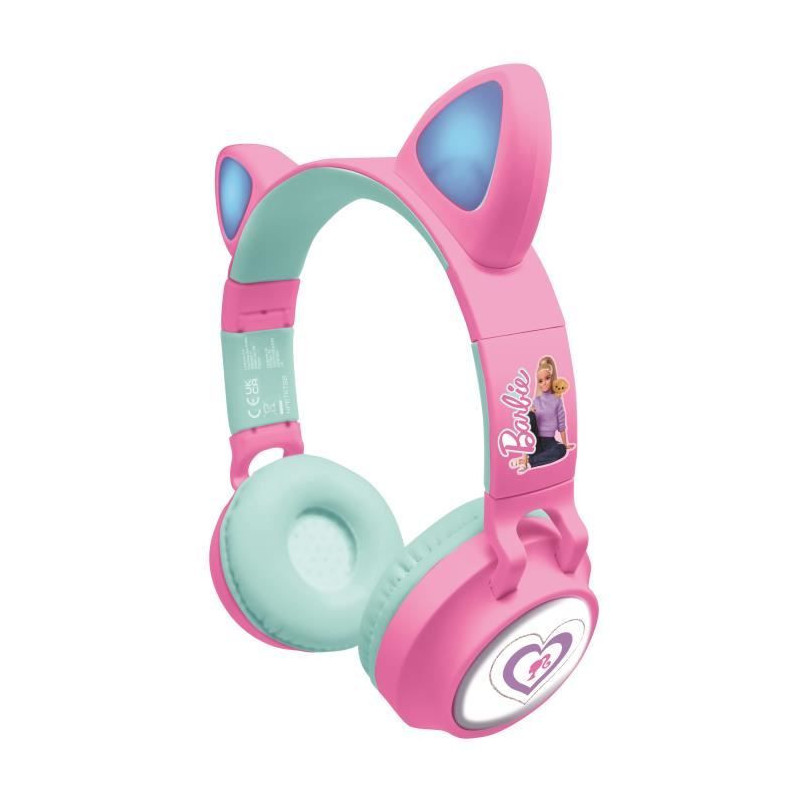 Barbie Bluetooth Headphones with Light Effects