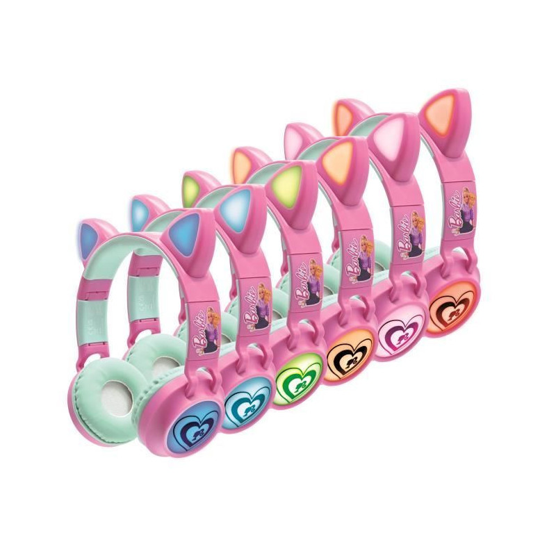 Barbie Bluetooth Headphones with Light Effects