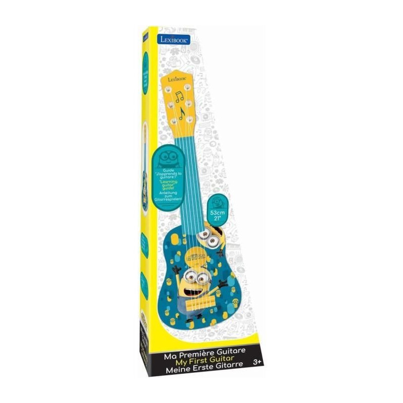 LEXIBOOK - MINIONS - Children's Acoustic Guitar - Height 53 cm
