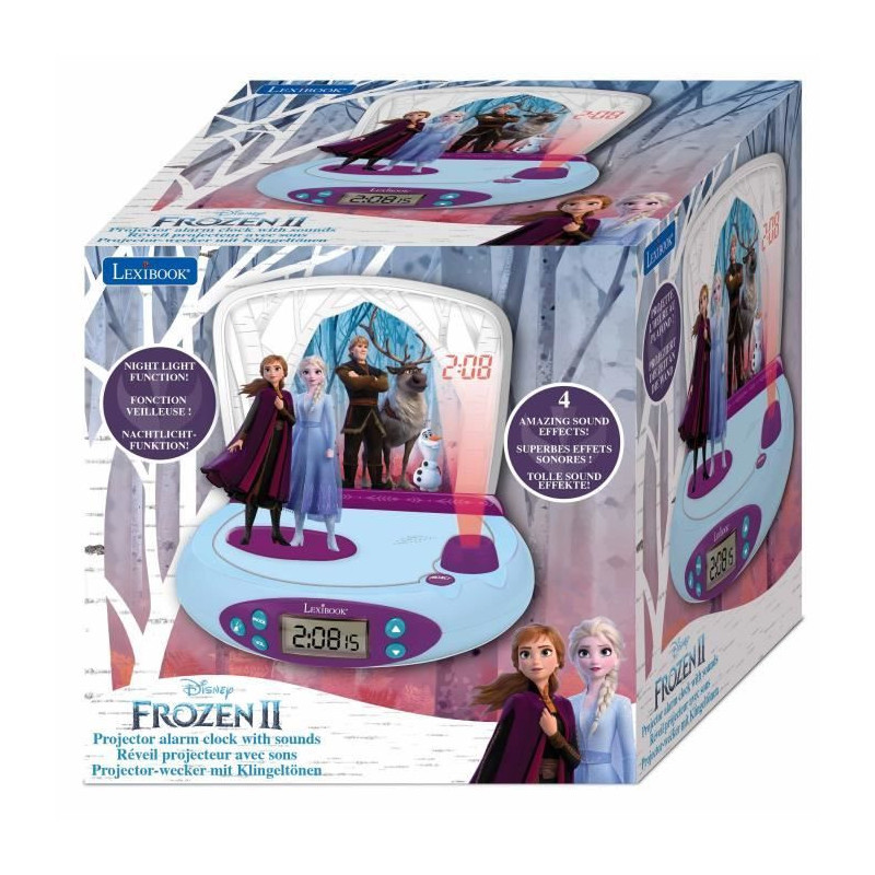 LEXIBOOK Frozen 2 - Projector alarm clock with sounds - RP510FZ