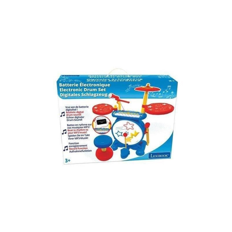 Lexibook - Electronic drum set for children - Luminous - Complete with