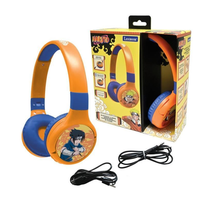 Naruto Comfortable and Foldable 2 in 1 Bluetooth and Wired Headset wit