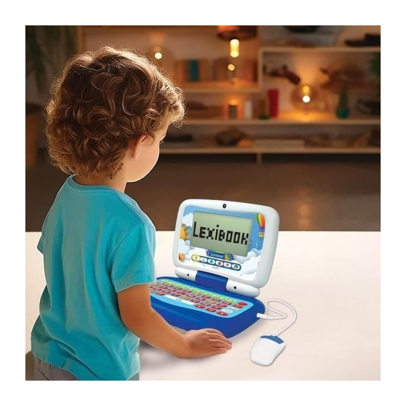Bilingual FR/EN talking educational laptop for a total of 40 activitie