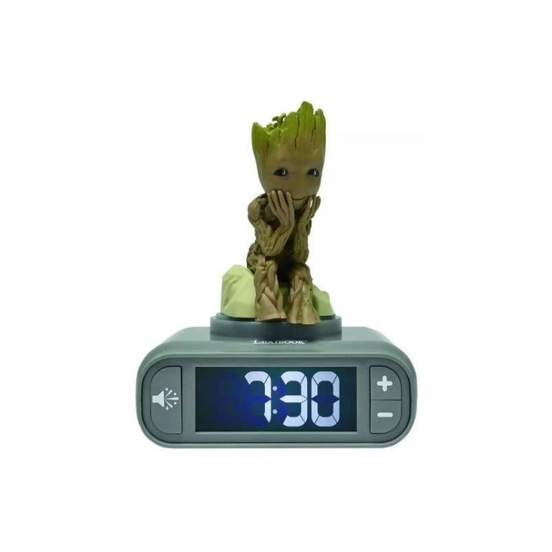 Guardians of the Galaxy Groot Digital Alarm Clock with Night Light and
