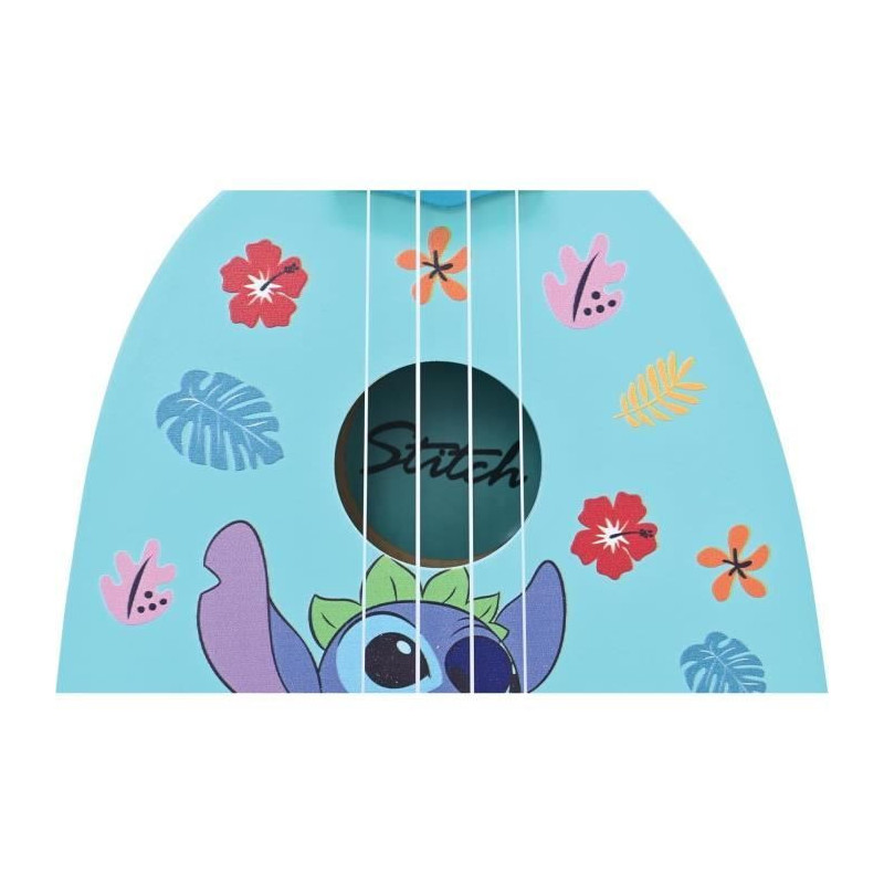 Stitch Ukulele, Approx. 53cm, Wood, 6 Nylon Strings, Guide Provided, L