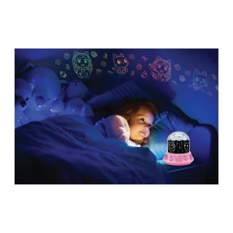 Gabby and the Magic House night light with speaker, projections, and m