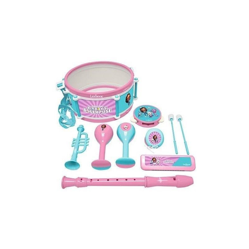 Lexibook - Gabby and the Magic House Musical Set - 7 instruments - Sto