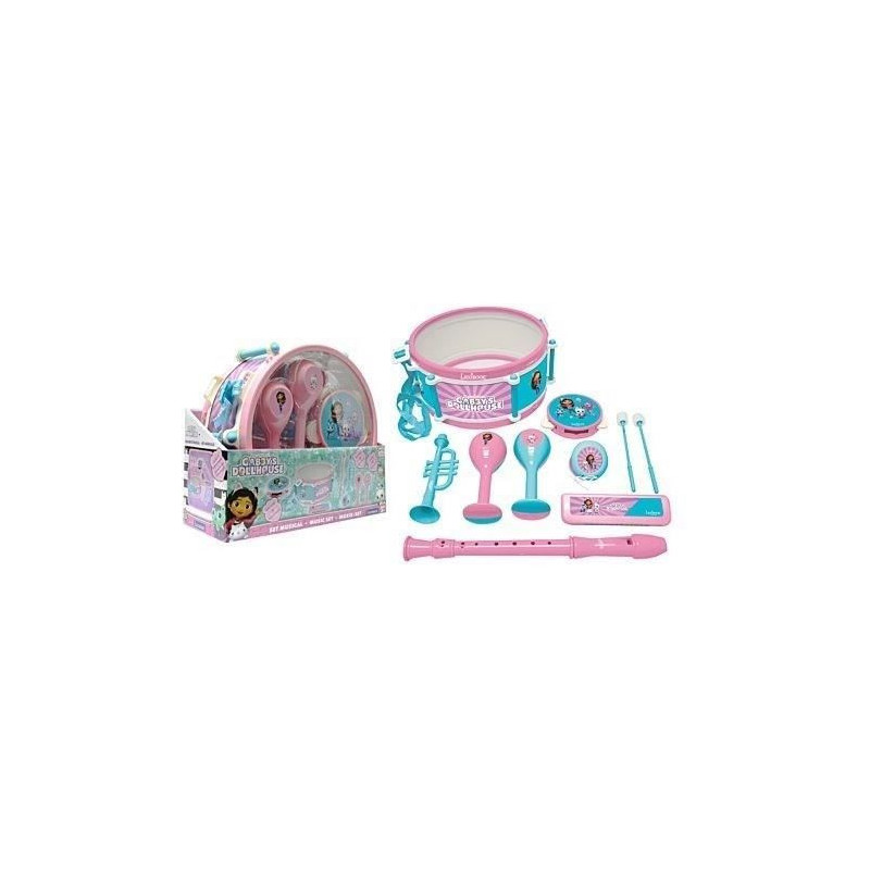 Lexibook - Gabby and the Magic House Musical Set - 7 instruments - Sto