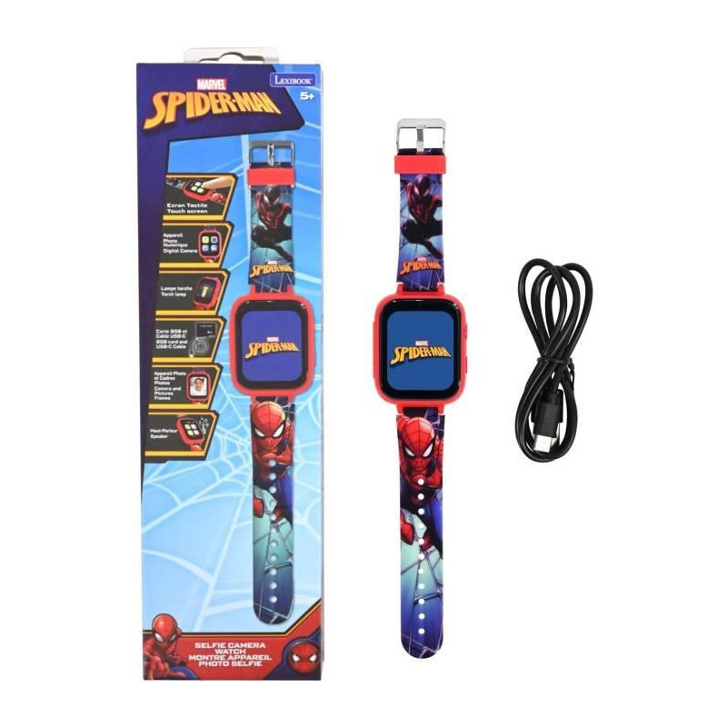 SpiderMan Color Screen Watch with Camera and 8GB Memory Card