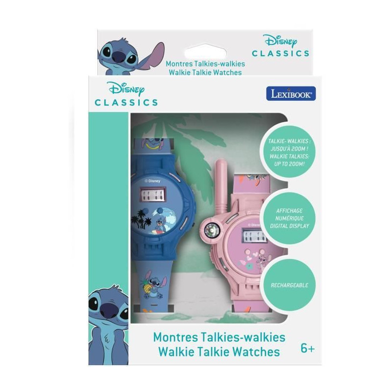 Stitch digital watch with walkie-talkie function, range up to 200 m