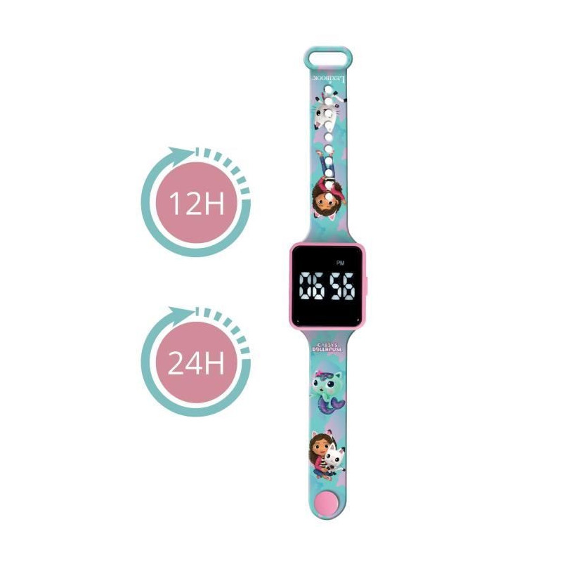 Lexibook - Gabby and the Magic House - Connected LED watch - Adjustabl
