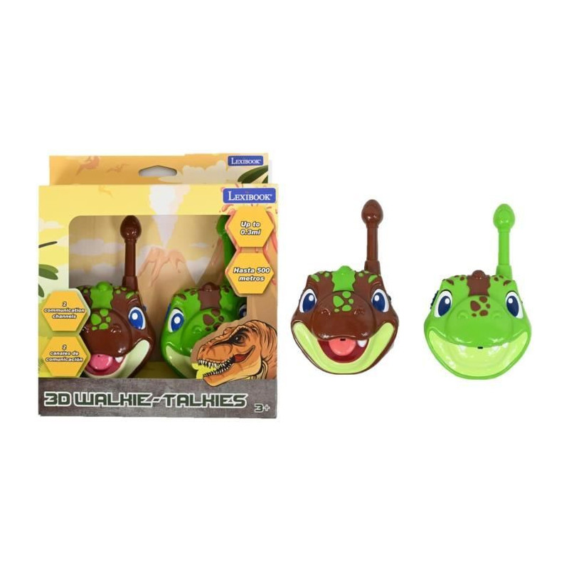 Walkie talkies 500m 3D dinosaurs