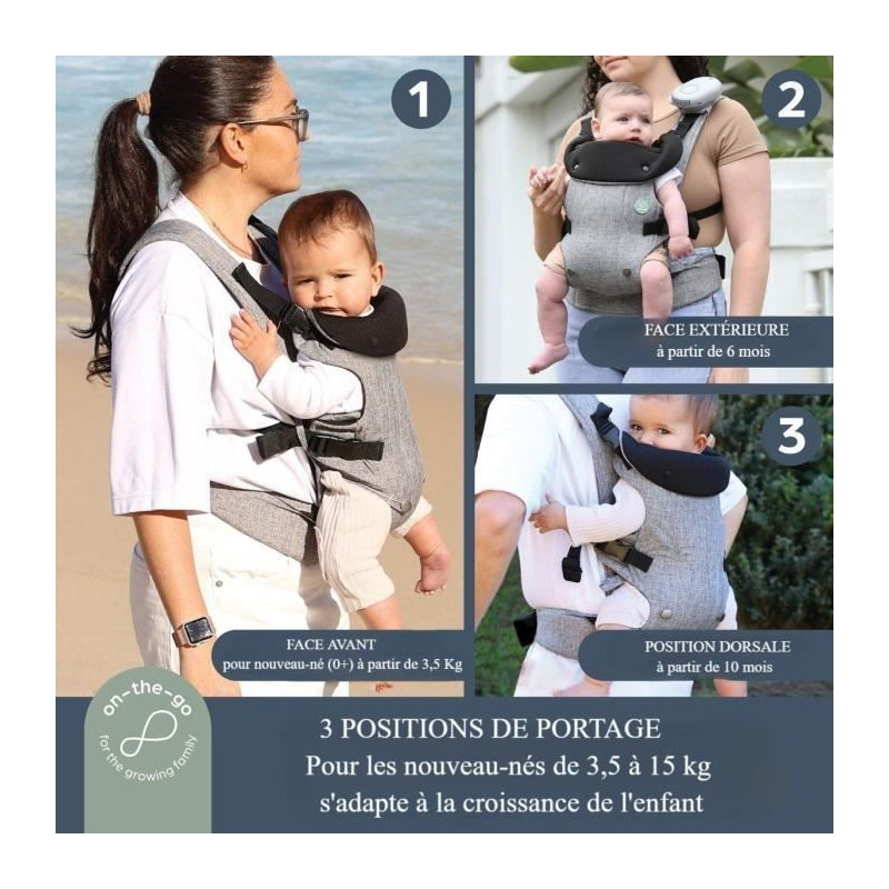 Dreambaby 3-1 Journey Adjustable Baby Carrier - Comfortable and Versat