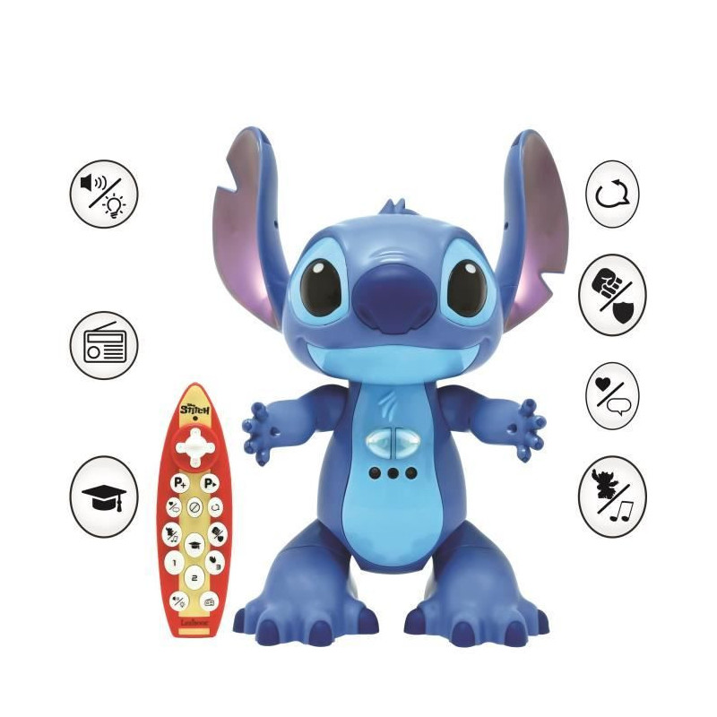 Lexibook - Bilingual and interactive remote-controlled Stitch robot, w