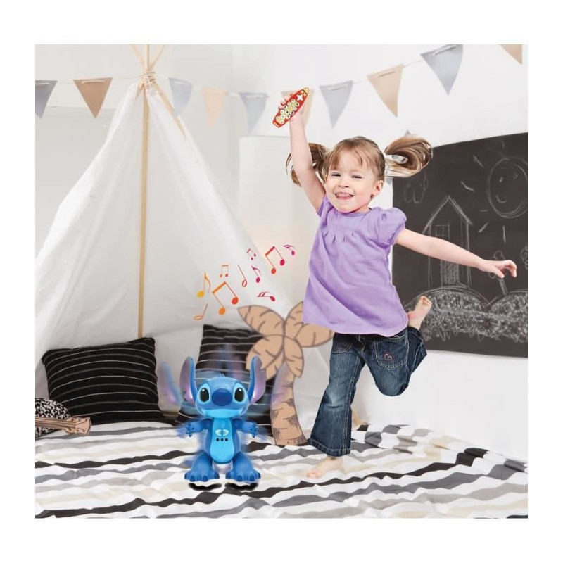 Lexibook - Bilingual and interactive remote-controlled Stitch robot, w