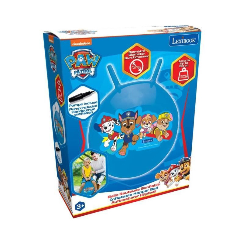 PAT PATROUILLE - Inflatable Jumping Ball - 45cm - from 3 years old