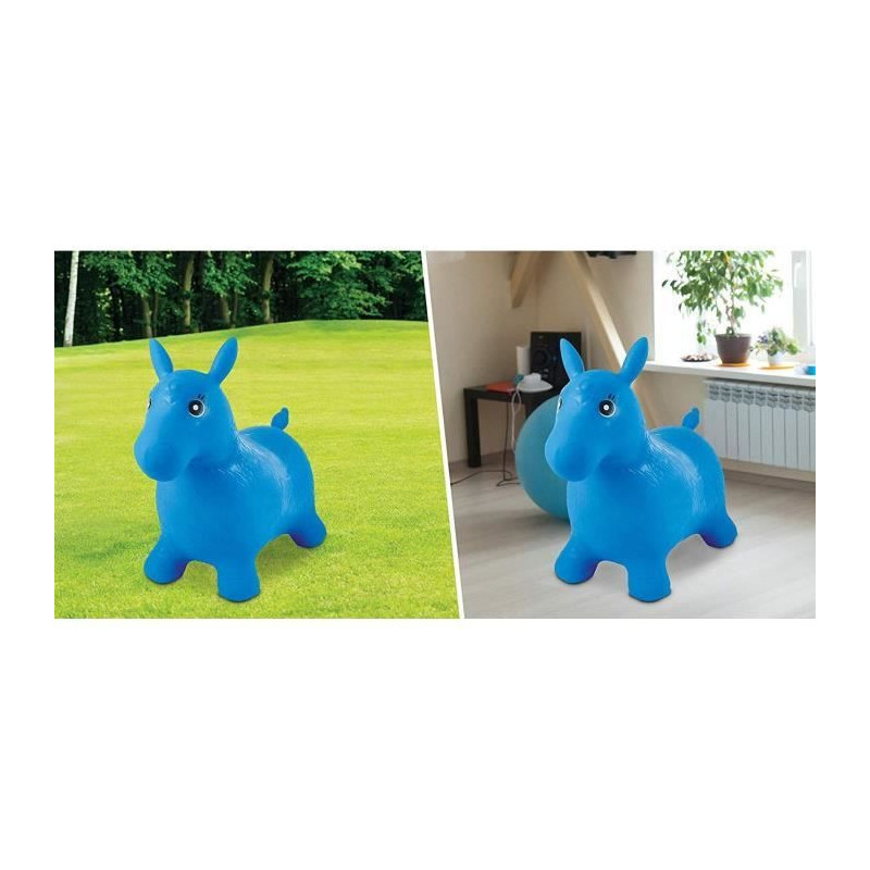 LEXIBOOK - Inflatable Jumping Horse Blue - Mixed - From 3 years
