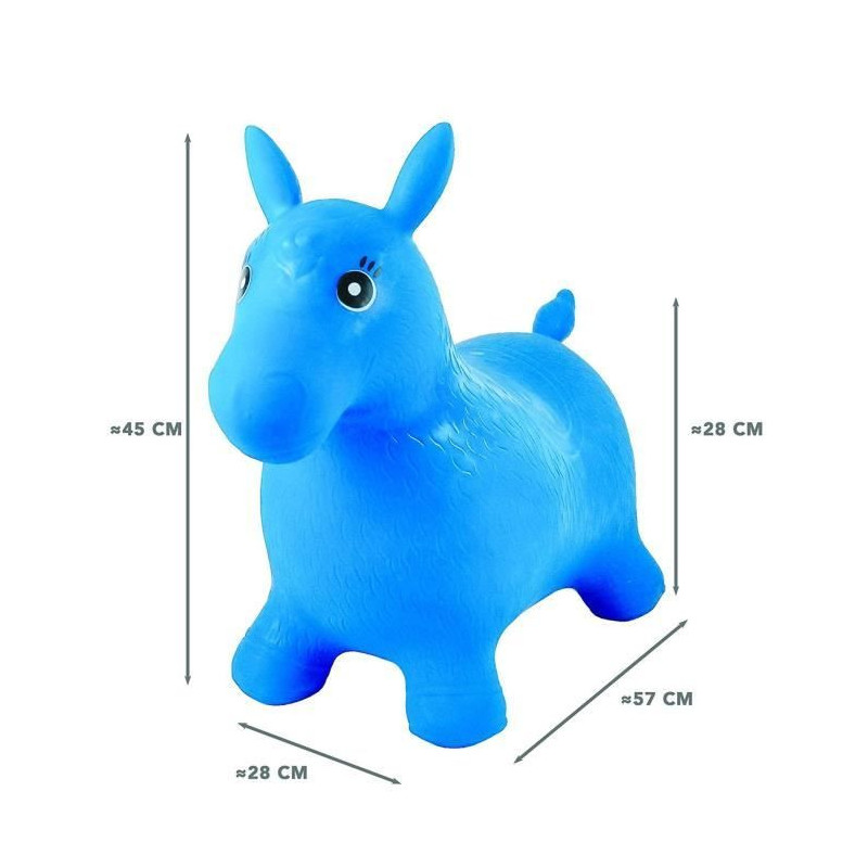 LEXIBOOK - Inflatable Jumping Horse Blue - Mixed - From 3 years