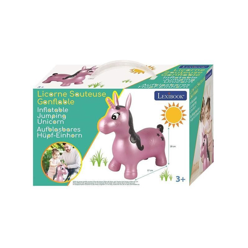 LEXIBOOK - Inflatable Jumper Unicorn - Purple - Mixed - From 3 years