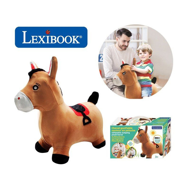 LEXIBOOK Inflatable Jumping Pony Plush