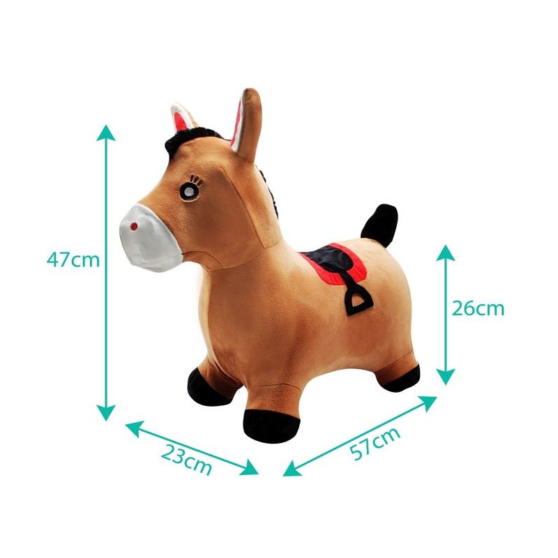 LEXIBOOK Inflatable Jumping Pony Plush