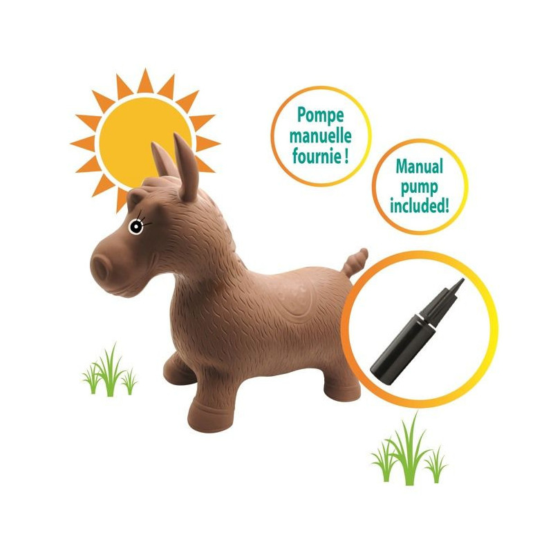 LEXIBOOK Inflatable Jumping Pony Plush