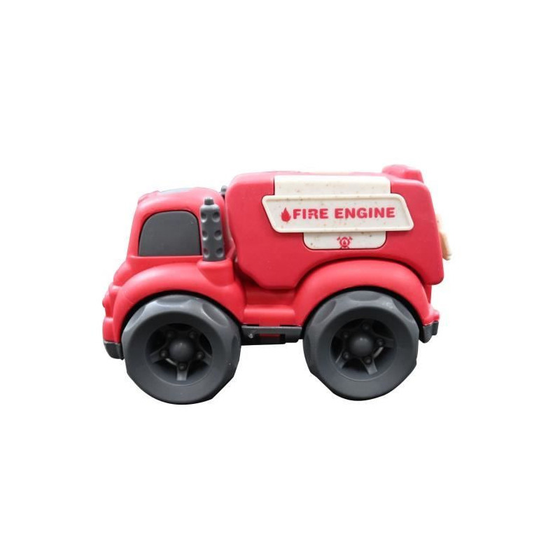Mini Police+firefighter in wheat fibers, recyclable and biodegradable