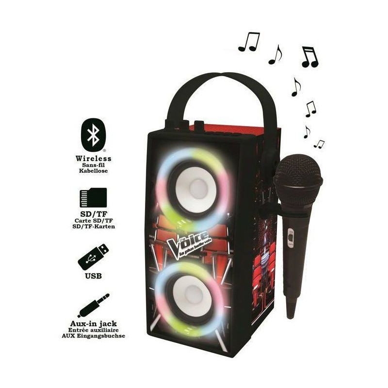 THE VOICE - Trendy Bluetooth speaker - Portable with microphone and li