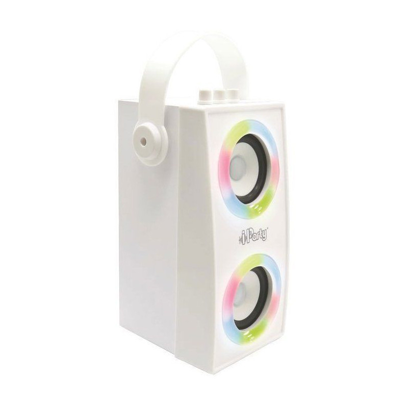 Trendy portable Bluetooth speaker with microphone and light effects iP