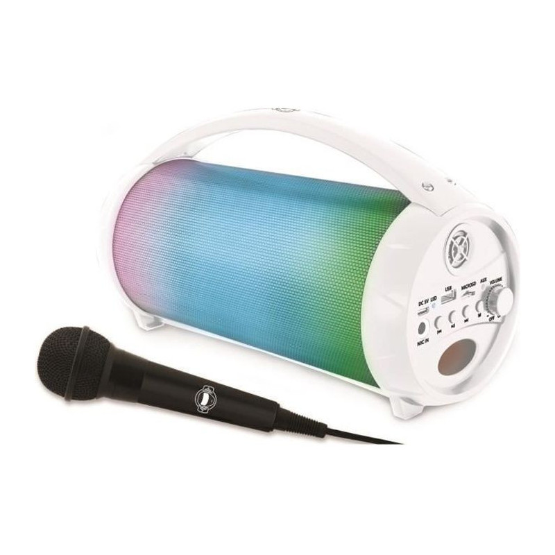 FLASHBOOM Fully illuminated portable Bluetooth speaker with detachable