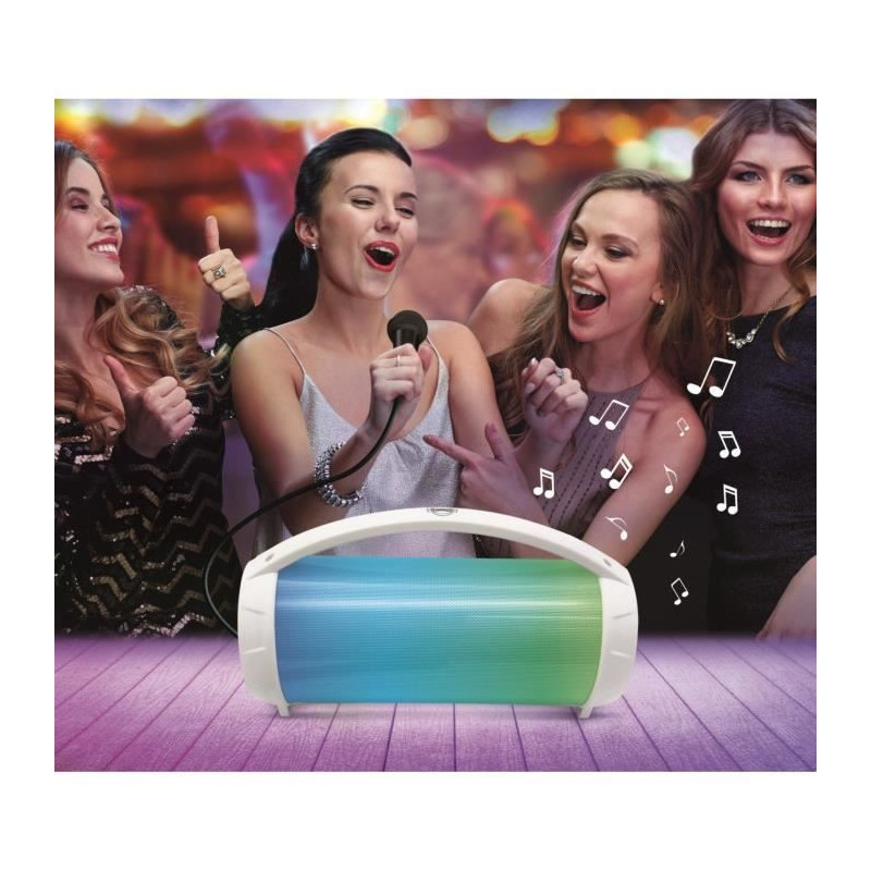 FLASHBOOM Fully illuminated portable Bluetooth speaker with detachable