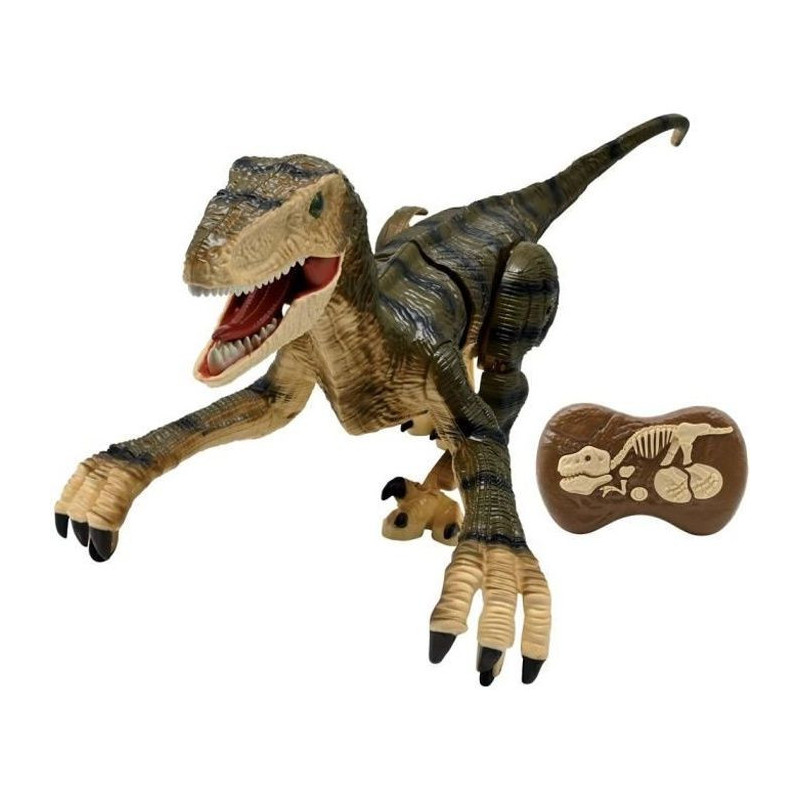 LEXIBOOK - RC Velociraptor - Remote Control Simulation Dinosaur - Engl