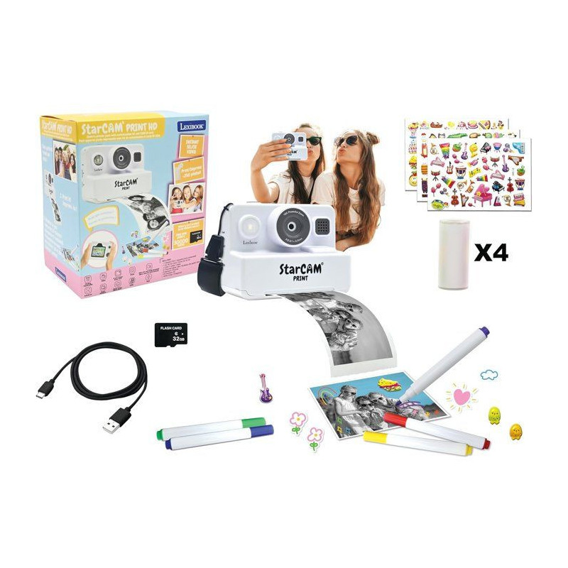 Instant camera with SD card