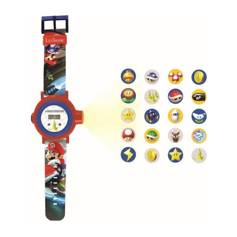 MARIO KART Digital watch with projection of 20 images - LEXIBOOK