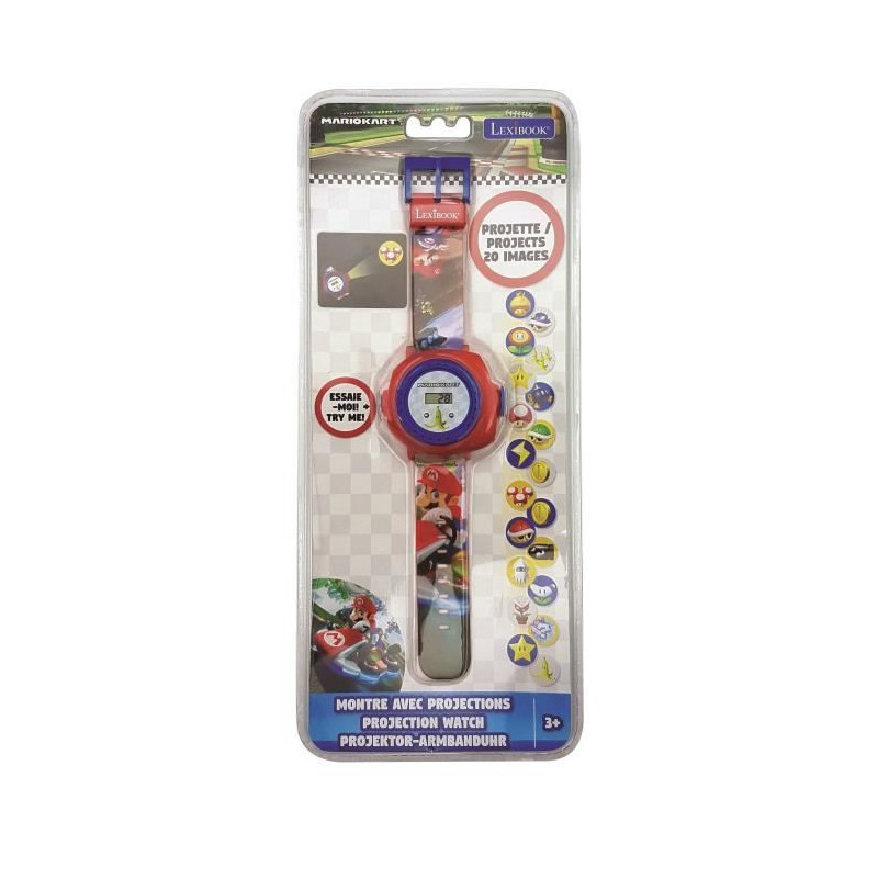 MARIO KART Digital watch with projection of 20 images - LEXIBOOK