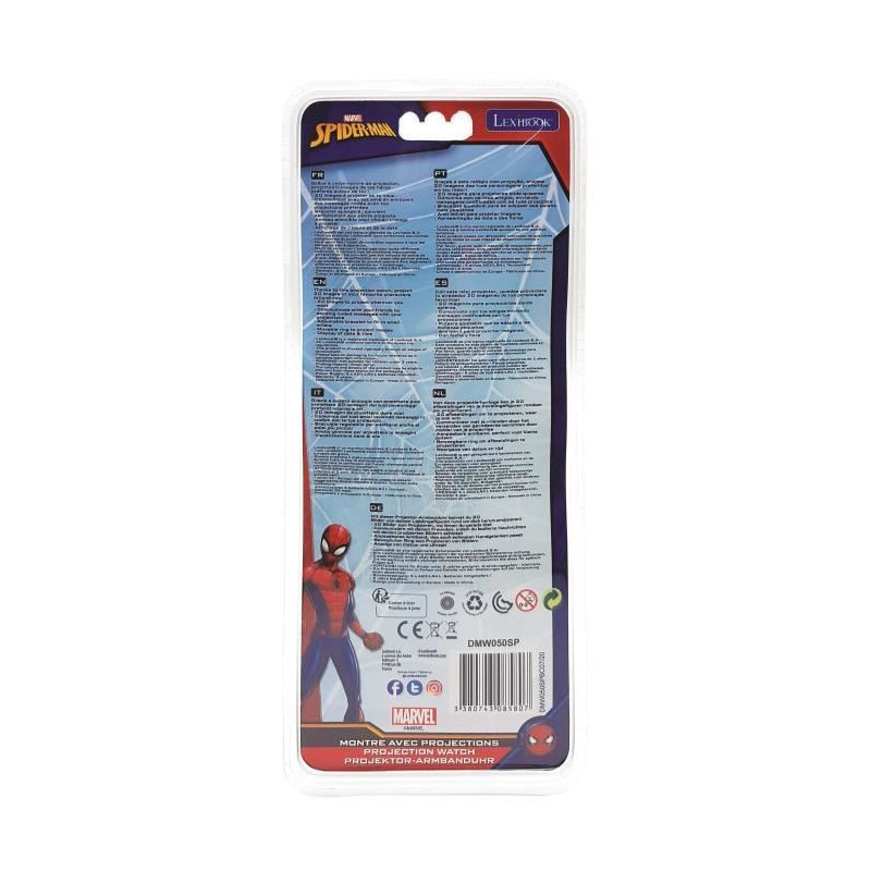 SPIDER-MAN Digital watch with projection of 20 images - LEXIBOOK
