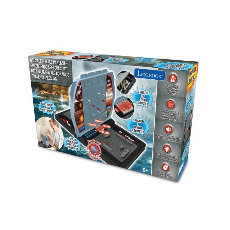 NAVAL BATTLE talking and light - 1 to 2 players (FR / DE / IT / NL) -