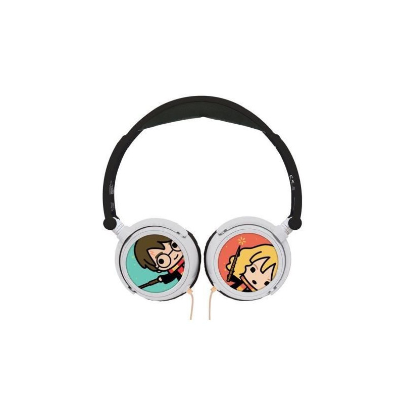 HARRY POTTER - Wired stereo headphones - Foldable for children with li